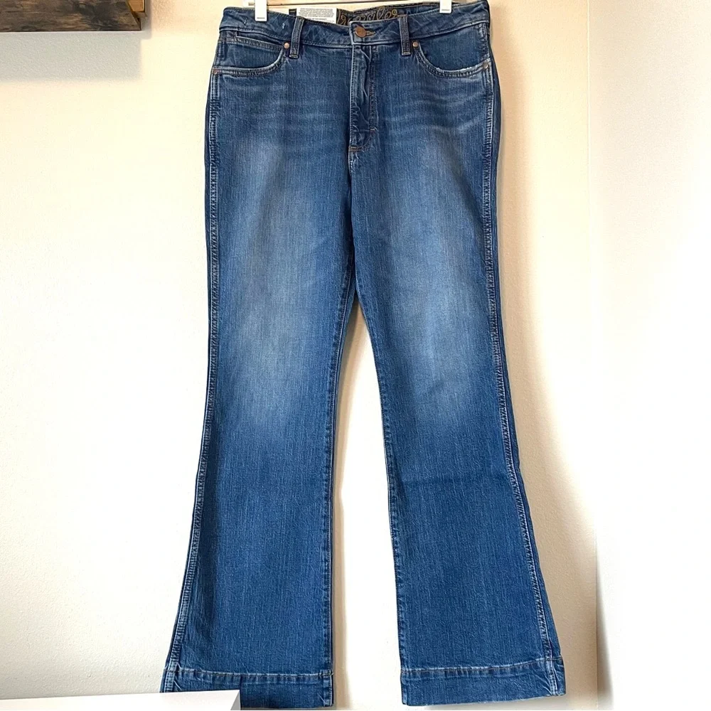 NWOT Wrangler High Rise Trouser - Retro Style & Stretch - 32 | 34 - Picture 6 of 8